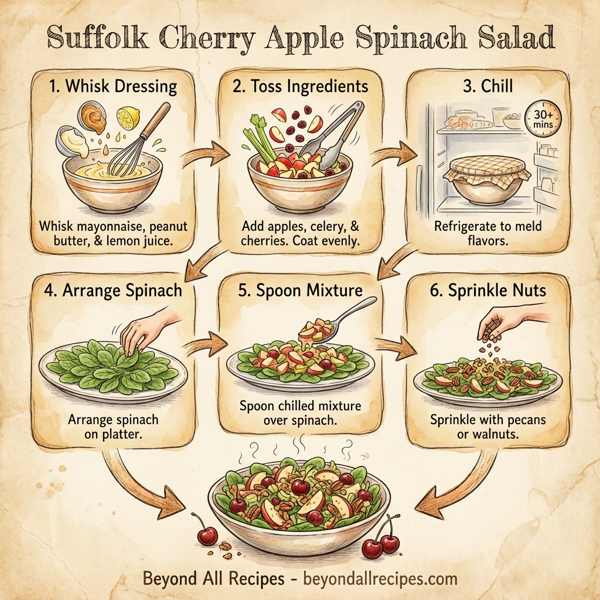 Suffolk Cherry Apple Spinach Salad instructions