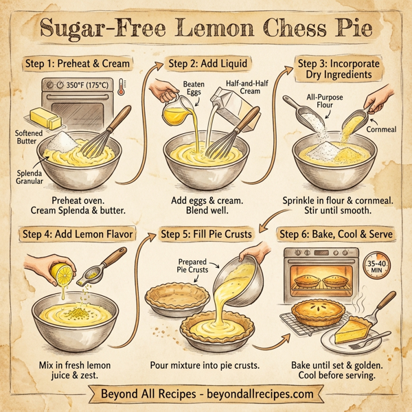 Sugar-Free Lemon Chess Pie instructions