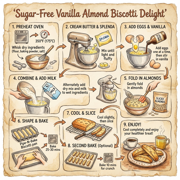 Sugar-Free Vanilla Almond Biscotti Delight instructions