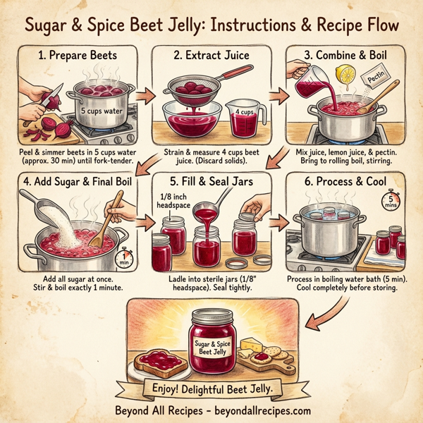 Sugar & Spice Beet Jelly instructions