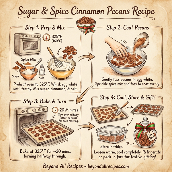 Sugar & Spice Cinnamon Pecans instructions