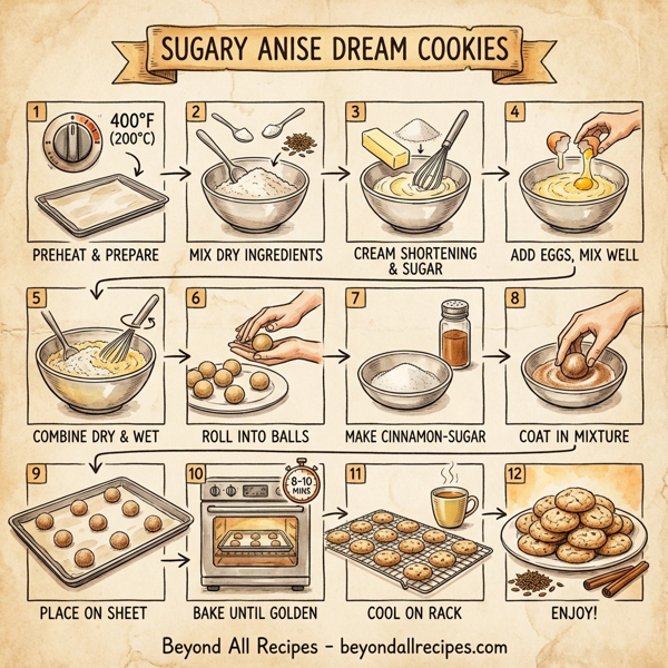 Sugary Anise Dream Cookies instructions