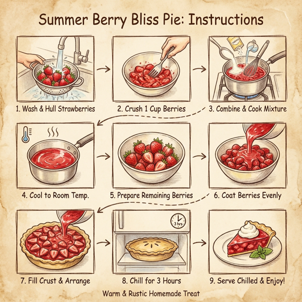 Summer Berry Bliss Pie instructions