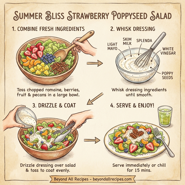 Summer Bliss Strawberry Poppyseed Salad instructions