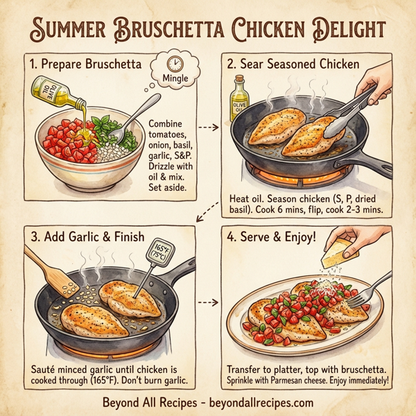 Summer Bruschetta Chicken Delight instructions