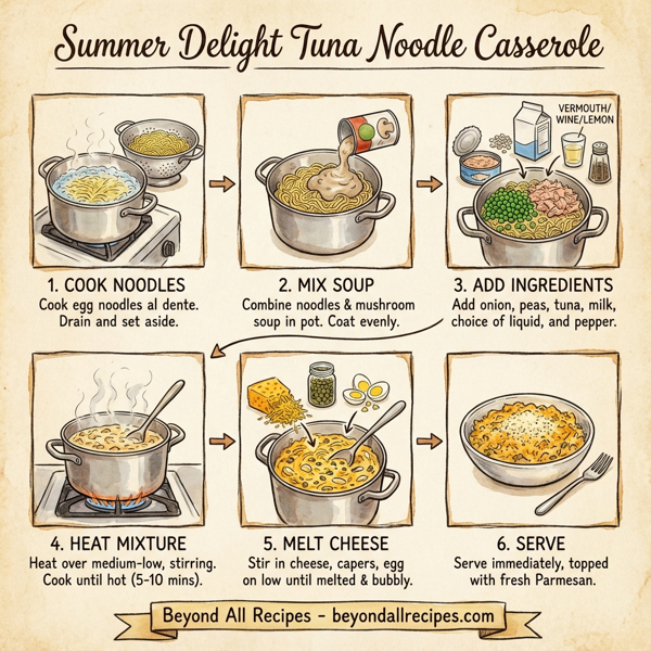 Summer Delight Tuna Noodle Casserole instructions
