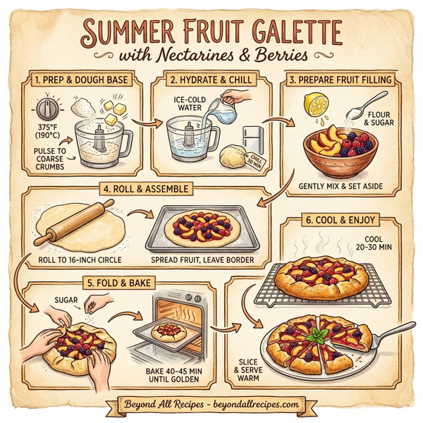 Summer Fruit Galette with Nectarines and Berries instructions
