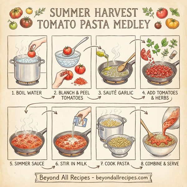 Summer Harvest Tomato Pasta Medley instructions