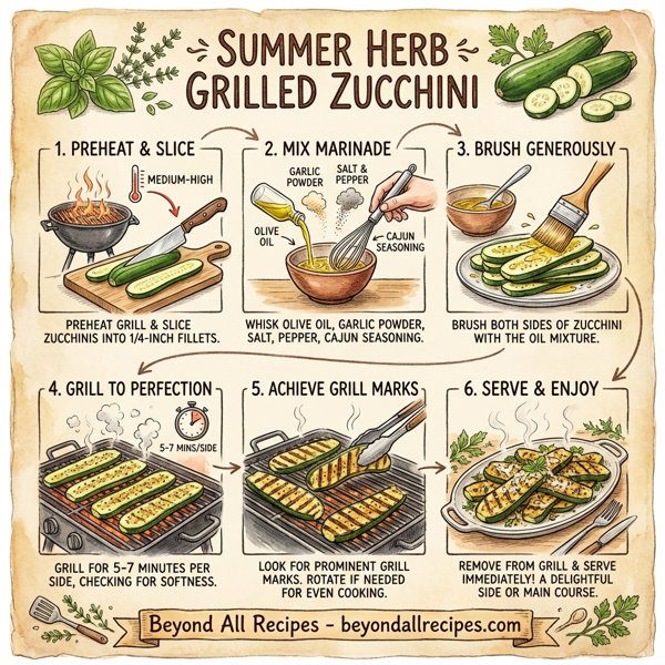 Summer Herb Grilled Zucchini instructions