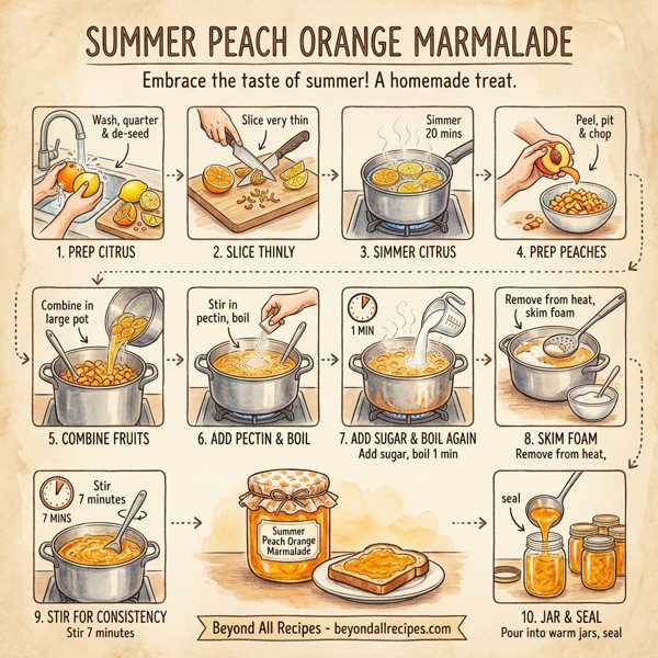 Summer Peach Orange Marmalade instructions