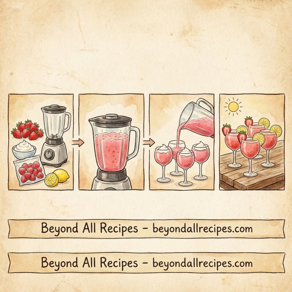 Summer Strawberry Delight Cocktail instructions