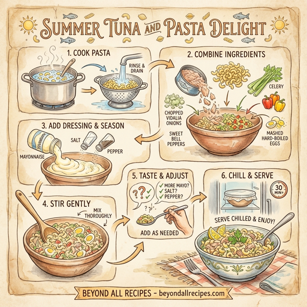 Summer Tuna and Pasta Delight instructions