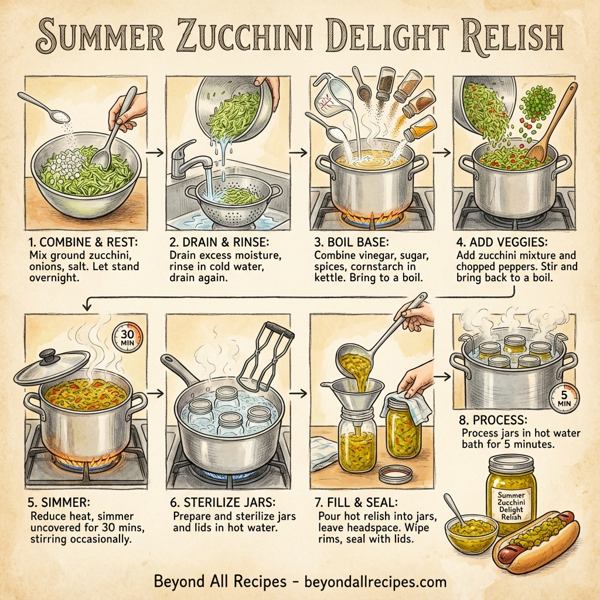 Summer Zucchini Delight Relish instructions