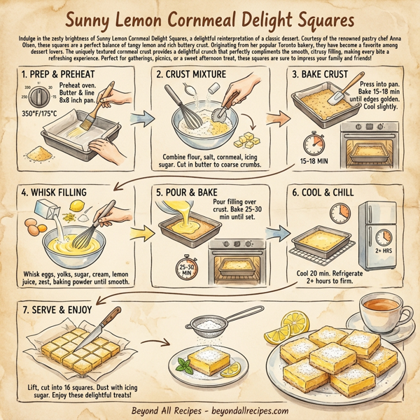 Sunny Lemon Cornmeal Delight Squares instructions