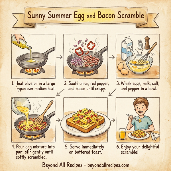 Sunny Summer Egg and Bacon Scramble instructions