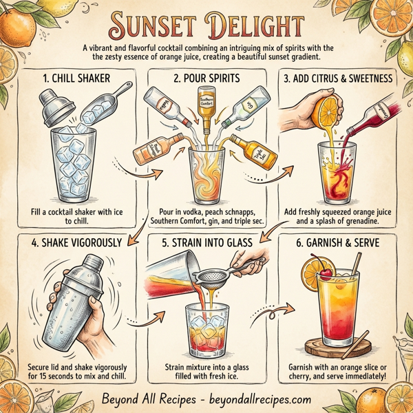 Sunset Delight instructions