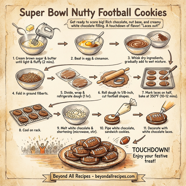 Super Bowl Nutty Football Cookies instructions