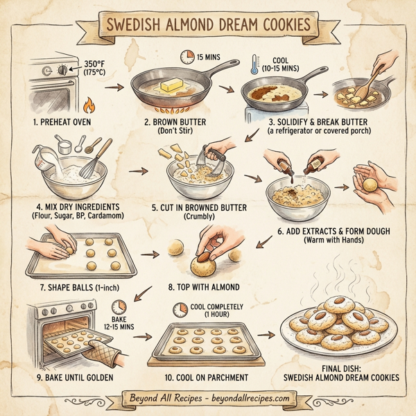 Swedish Almond Dream Cookies instructions