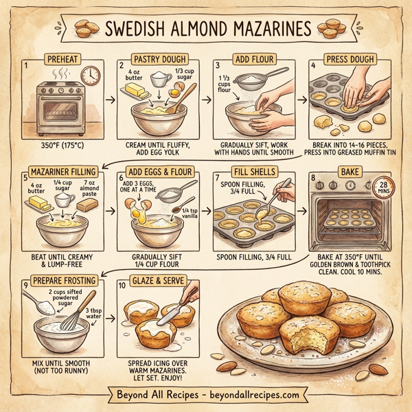 Swedish Almond Mazarines instructions