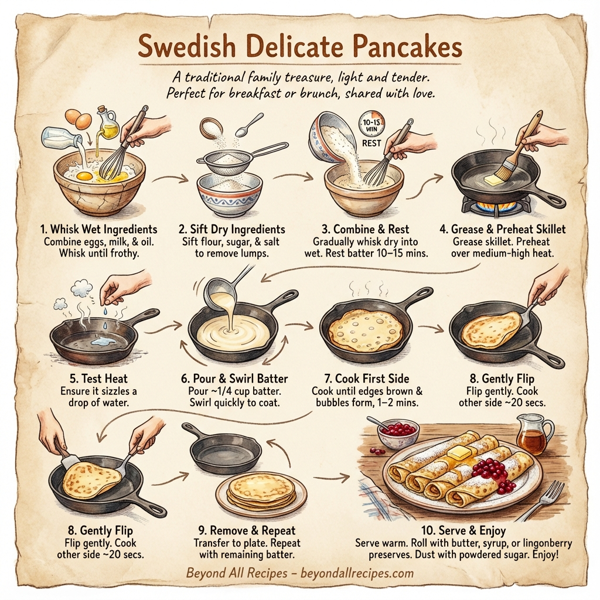 Swedish Delicate Pancakes instructions