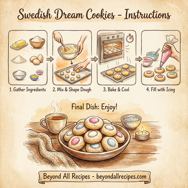 Swedish Dream Cookies instructions