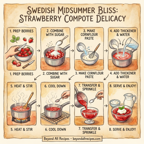 Swedish Midsummer Bliss: Strawberry Compote Delicacy instructions