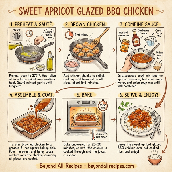 Sweet Apricot Glazed BBQ Chicken instructions