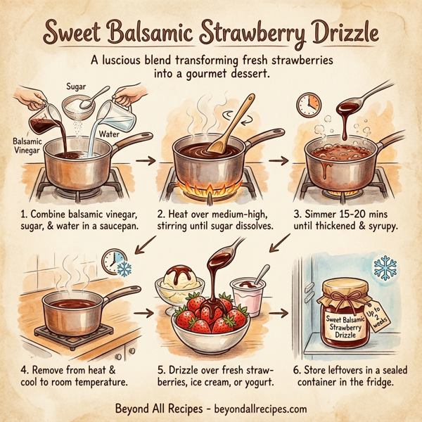 Sweet Balsamic Strawberry Drizzle instructions