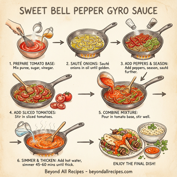 Sweet Bell Pepper Gyro Sauce instructions