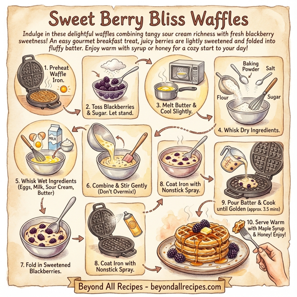 Sweet Berry Bliss Waffles instructions