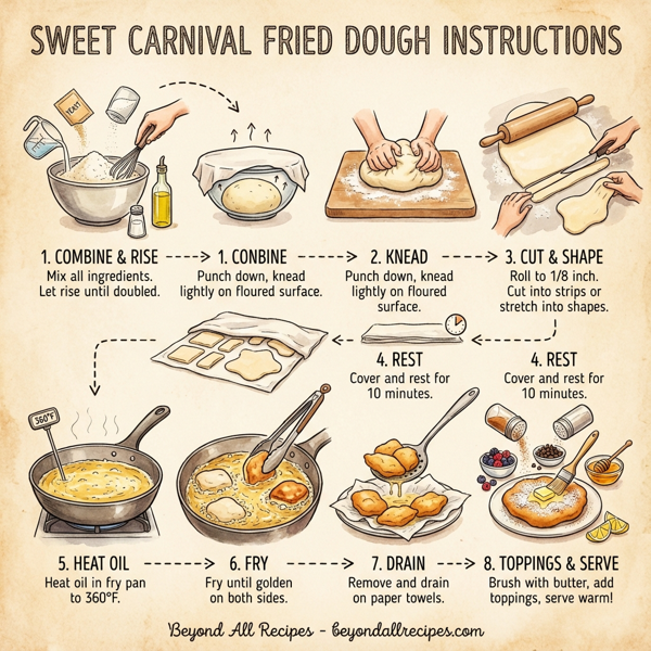 Sweet Carnival Fried Dough instructions