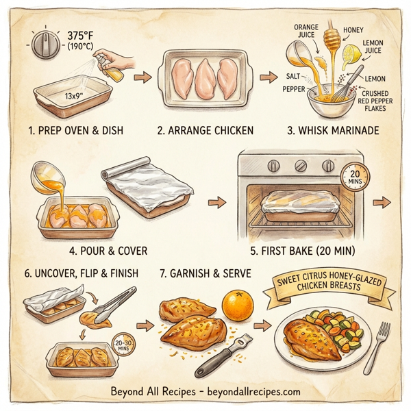 Sweet Citrus Honey-Glazed Chicken Breasts instructions