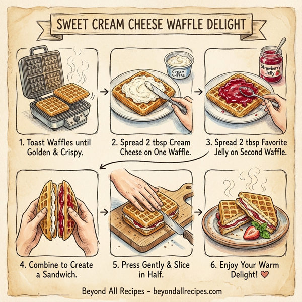 Sweet Cream Cheese Waffle Delight instructions