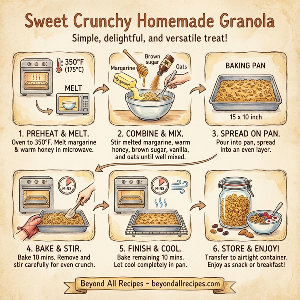 Sweet Crunchy Homemade Granola instructions