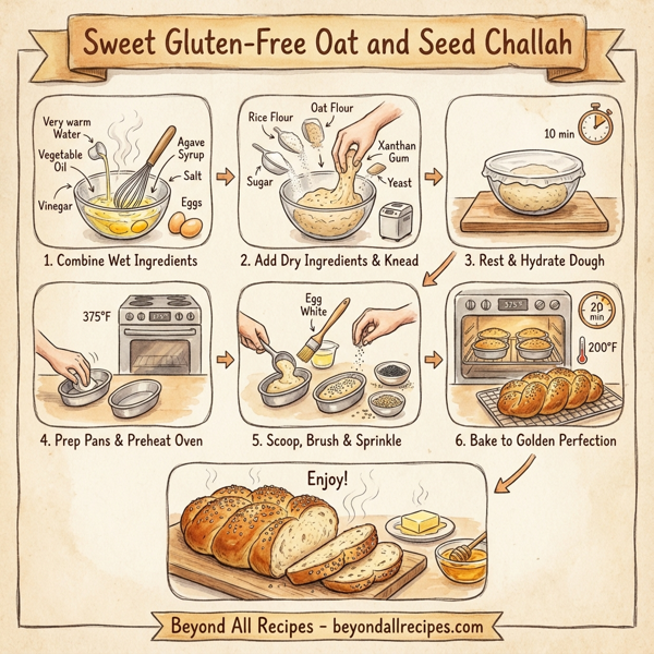 Sweet Gluten-Free Oat and Seed Challah instructions