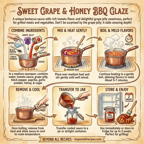Sweet Grape & Honey BBQ Glaze instructions