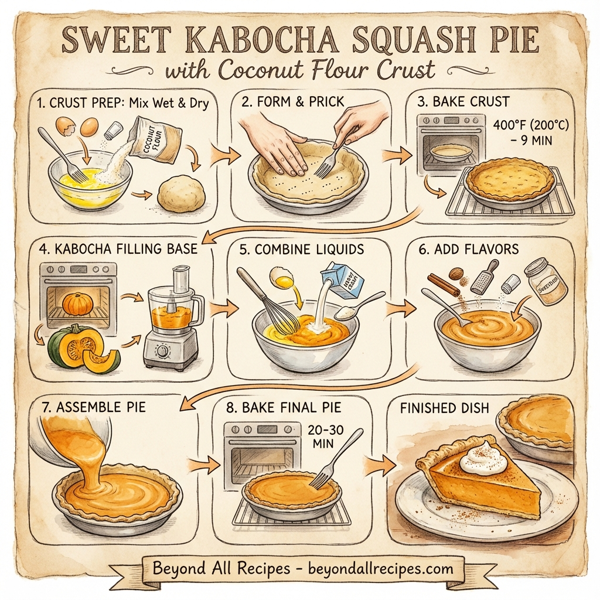 Sweet Kabocha Squash Pie with Coconut Flour Crust instructions