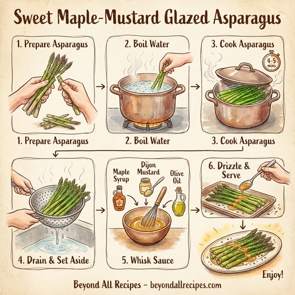 Sweet Maple-Mustard Glazed Asparagus instructions