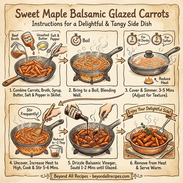 Sweet Maple Balsamic Glazed Carrots instructions