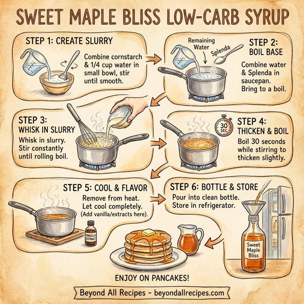 Sweet Maple Bliss Low-Carb Syrup instructions