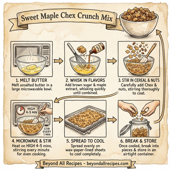 Sweet Maple Chex Crunch Mix instructions