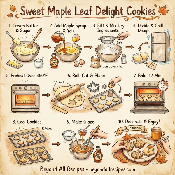 Sweet Maple Leaf Delight Cookies instructions