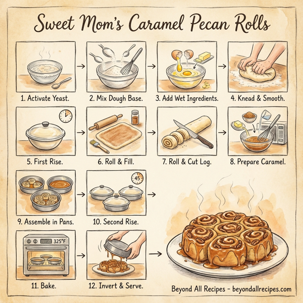 Sweet Mom's Caramel Pecan Rolls instructions