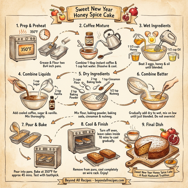 Sweet New Year Honey Spice Cake instructions