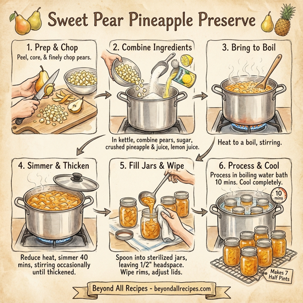 Sweet Pear Pineapple Preserve instructions