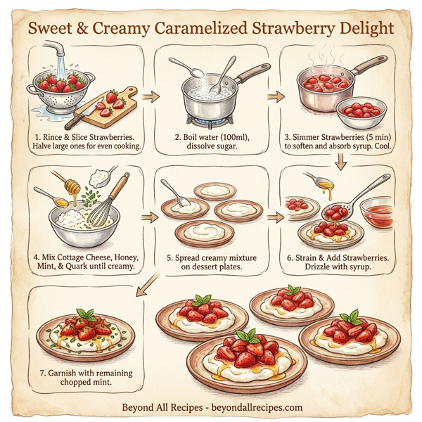 Sweet & Creamy Caramelized Strawberry Delight instructions