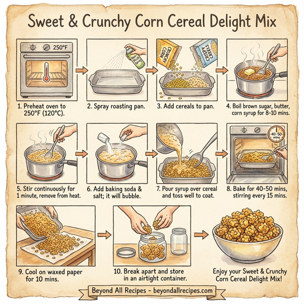 Sweet & Crunchy Corn Cereal Delight Mix instructions
