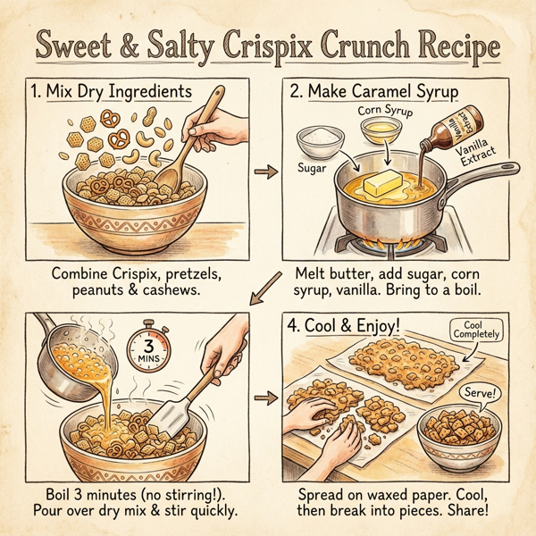 Sweet & Salty Crispix Crunch instructions
