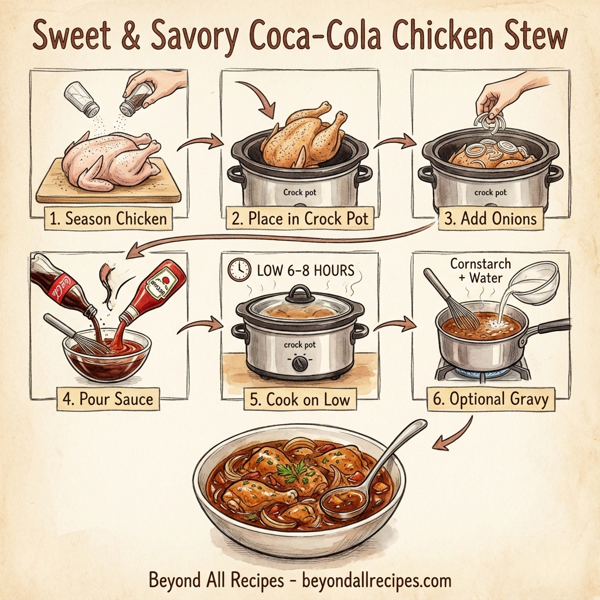 Sweet & Savory Coca-Cola Chicken Stew instructions