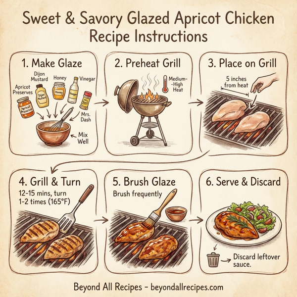 Sweet & Savory Glazed Apricot Chicken instructions